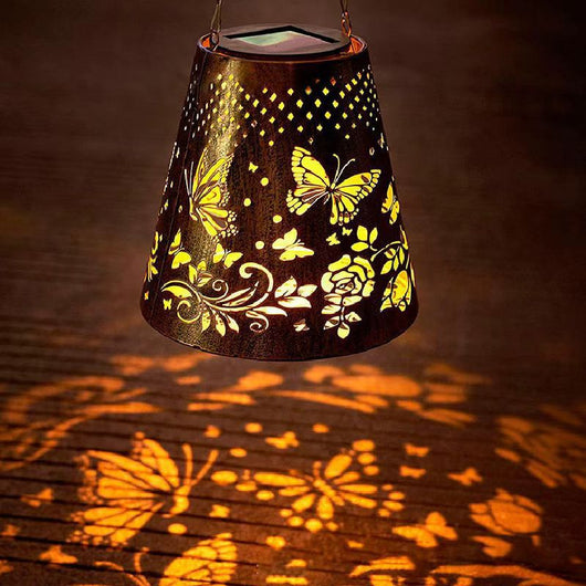 Lámpara Solar Mariposa para Jardín - Decoración Luminosa Hueca - Image 3