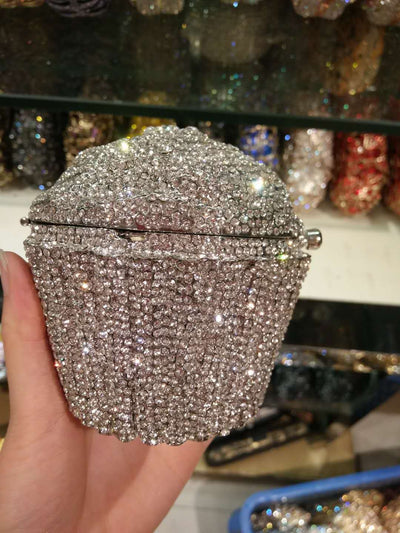 Bolsa de Hielo para Postres con Diamantes de Metal - Elegancia para Banquetes - Image 6