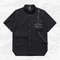 Camisa Negra Manga Corta Elegante