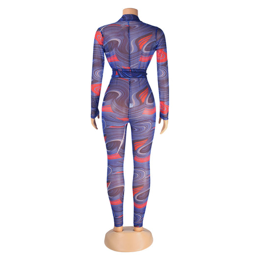 Jumpsuit Transparente de Manga Larga para Discoteca - Image 10