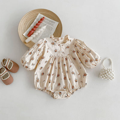 Blusa Infantil Primavera Estilo Coreano Floral Manga Larga - Image 17