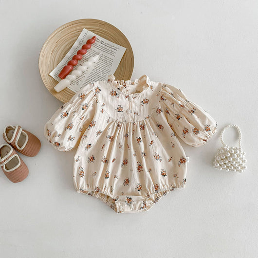 Blusa Infantil Primavera Estilo Coreano Floral Manga Larga - Image 17