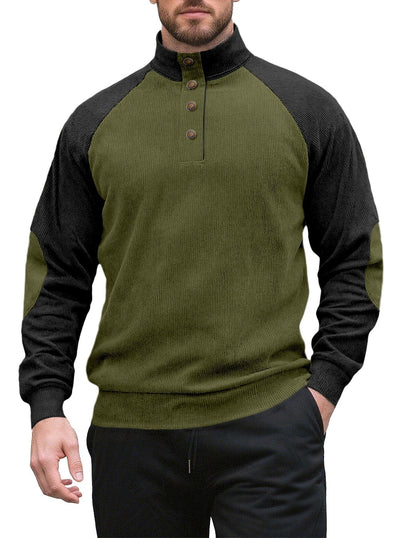 Chamarra Casual Raglan para Hombre - Cuello Alto Suelto Primavera Otoño - Image 24