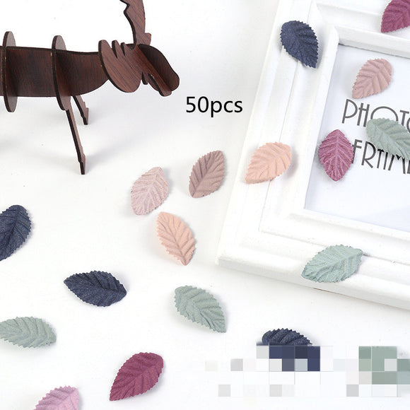 Hojas de Rosa Texturizadas 4cm - Fibra Premium para DIY, Ropa y Accesorios
