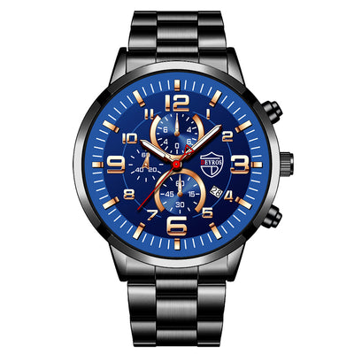 Reloj para Hombre con Esfera Dorada Grande, Calendario Luminoso y Correa de Acero - Image 10