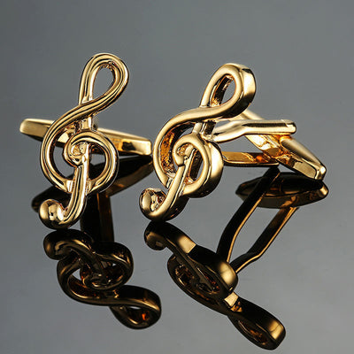 Gemelos de Notas Musicales en Latón - Colección Brass Music Series - Image 9