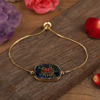 Colgante de Piedra con Girasol Pavé para Mujer - Image 30