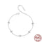 S925 Sterling Silver Plated Simple Snake Bone Glossy Thin Anklet BST008