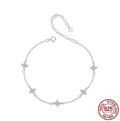 Tobillera de Plata Esterlina 925 Diseño Espina de Pescado Brillante - Image 6
