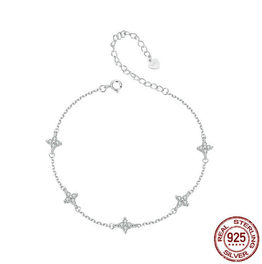 Tobillera de Plata Esterlina 925 Diseño Espina de Pescado Brillante - Image 6