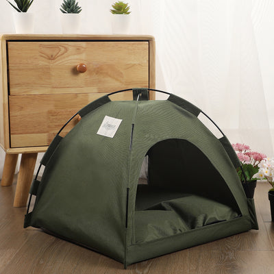 Cama Fresca para Mascotas con Carpa y Cojín Removible - Image 3
