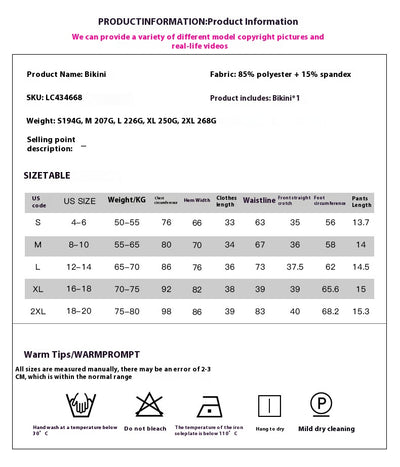 Bikini Cintura Alta con Corte Dividido para Mujer - Image 7