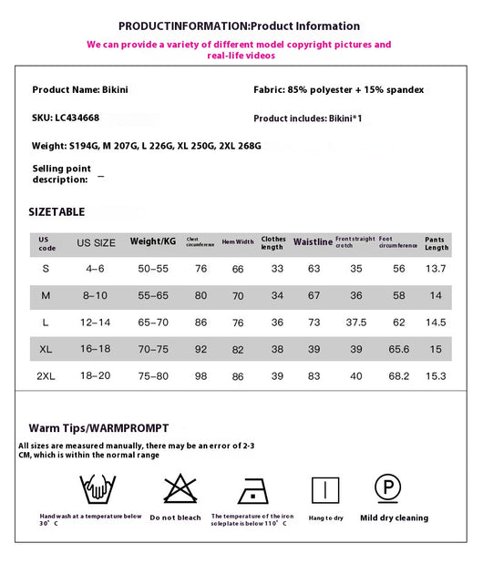Bikini Cintura Alta con Corte Dividido para Mujer - Image 7