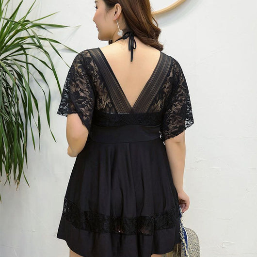 Traje de Baño Tipo Falda Suelta Conservador con Cobertura Abdominal - Image 11