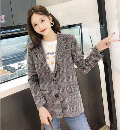 Blazer Corto Coreano para Mujer - Primavera y Otoño - Image 10
