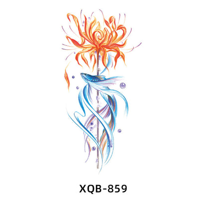 Tatuaje Temporal de Flores Resistente al Agua para Hombre y Mujer - Image 84