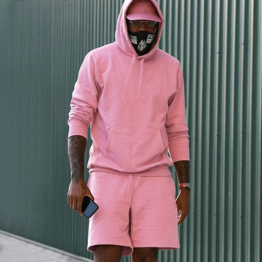 Conjunto de Sudadera y Shorts con Forro Polar para Hombre - Image 12