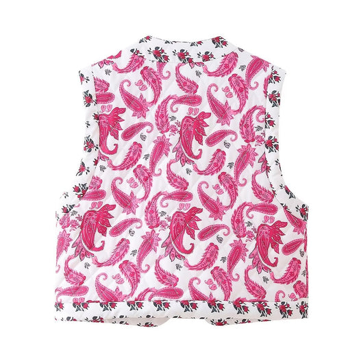 Chaleco Acolchado de Algodón con Estampado Street y Costuras Decorativas - Image 18