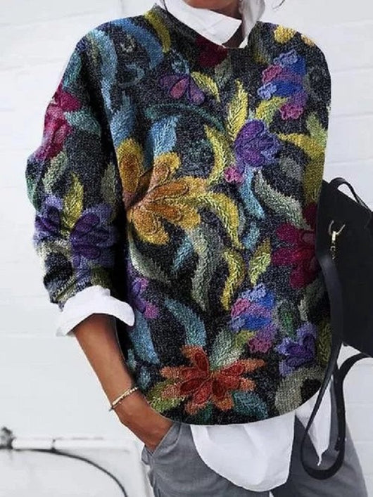 Blusa Suelta Estampado Floral Manga Larga para Mujer - Image 18