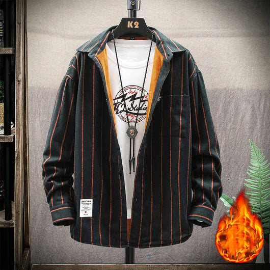 Camisa de Cuadros Térmica para Hombre - Abrigo Grueso Invierno - Image 4