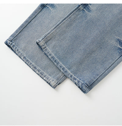 Jeans Rectos Anchos Estilo Americano para Hombre - Image 9
