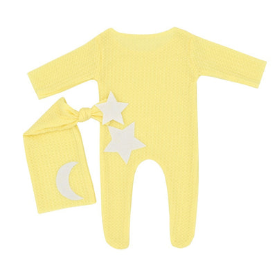 Mameluco Tejido para Recién Nacido con Diseño de Estrellas y Luna - Image 11