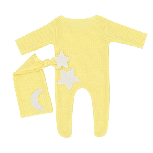 Mameluco Tejido para Recién Nacido con Diseño de Estrellas y Luna - Image 11