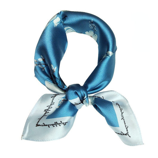 Pañuelo de Seda Cuadrado para Mujer - Diseño Estampado Versátil Primavera Verano - Image 27