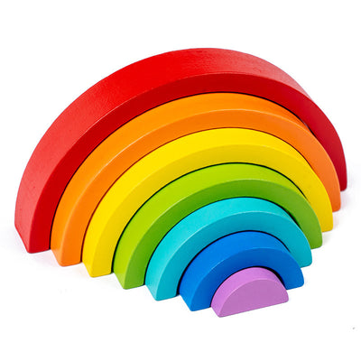 Bloques de Madera Rainbow con Rompecabezas Educativo para Niños - Image 18
