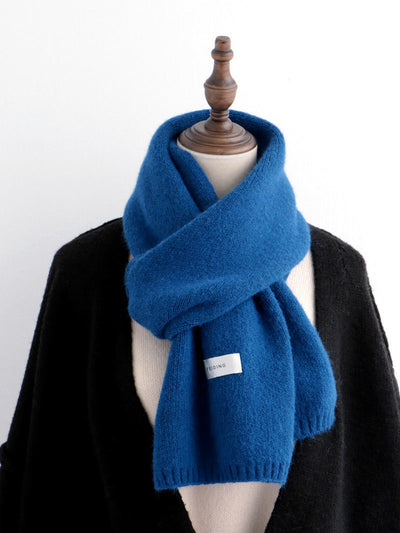 Bufanda Cálida de Color Liso para Mujer - Otoño e Invierno - Image 26