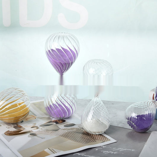 Reloj de Arena Decorativo con Vidrio Esmerilado