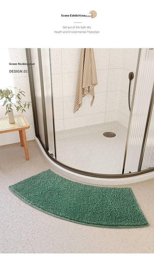 Tapete Curvo para Baño Absorbente Antideslizante Lavable - Image 10