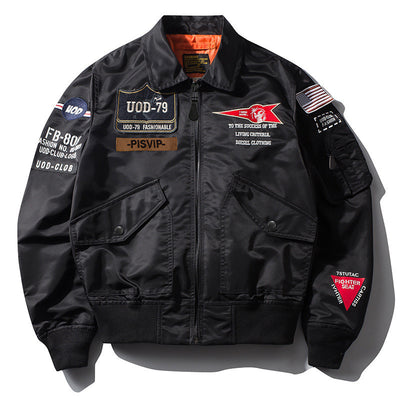 Chaqueta Casual Tipo Aviador con Cuello Alto para Hombre - Image 10