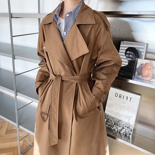 Gabardina Clásica Británica Midi para Niña