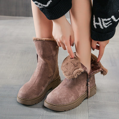 Botas de Nieve con Forro de Algodón y Terciopelo - Versátiles para Cualquier Estilo - Image 5