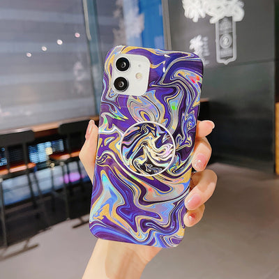 Funda para Teléfono con Polvo Láser Multicolor y Soporte Integrado - Image 4