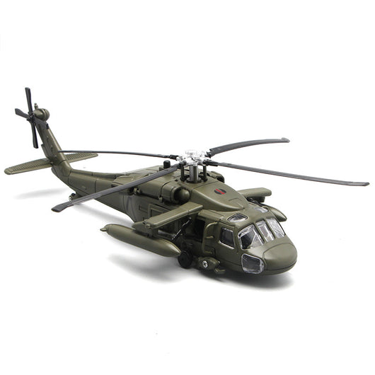 Helicóptero de Combate Black Hawk Modelo Aleación Militar - Image 2