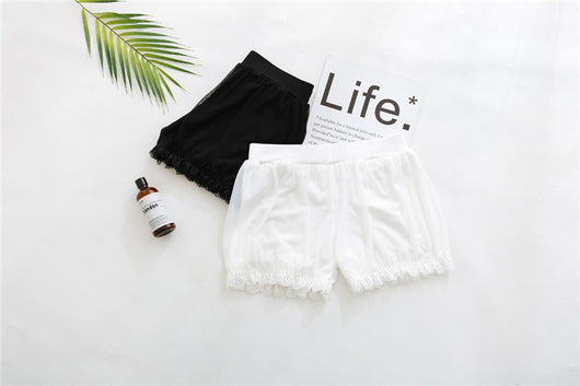 Leggings Escolares Blancos con Shorts Integrados Anti-transparencia - Image 25
