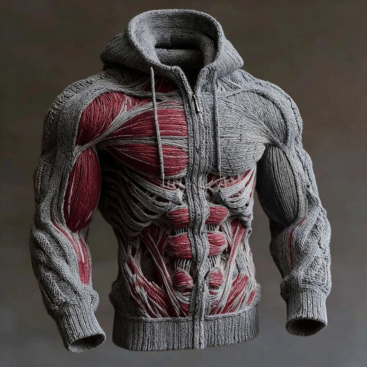 Chaqueta Hoodie Estampada Casual para Hombre - Estilo Urbano Moderno - Image 11