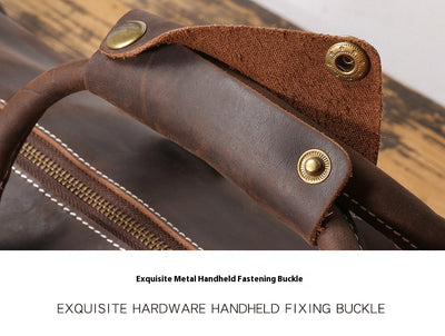 Bolsa de Viaje Primera Capa en Cuero Genuino para Hombre - Image 13