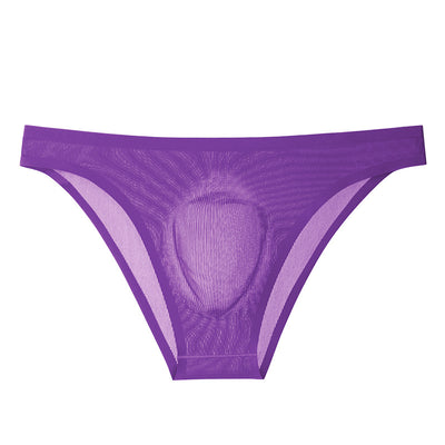 Calzoncillos de Seda de Hielo Translúcidos Ultra Delgados sin Costuras para Hombre - Image 9