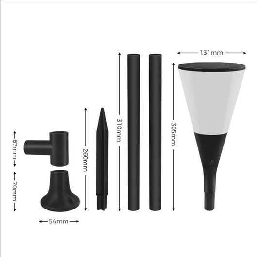 Lámpara de Pared Exterior con Inducción de Llama - Image 11