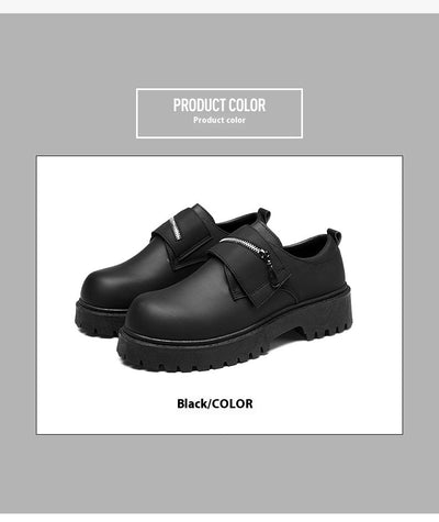 Zapatos Casuales de Plataforma en Cuero para Hombre - Image 16