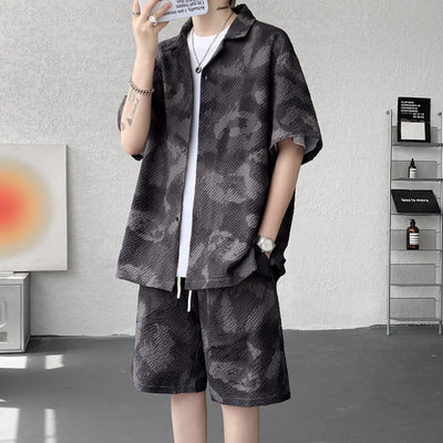 Conjunto Deportivo Retro Tie-Dye Clásico Americano para Hombre - Image 13