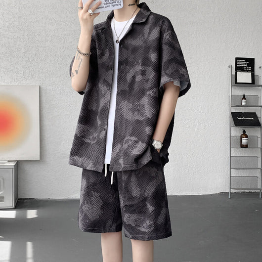 Conjunto Deportivo Retro Tie-Dye Clásico Americano para Hombre - Image 13