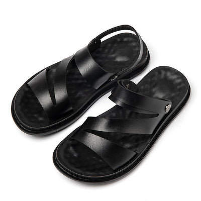 Sandalias de Cuero para Hombre - Versátiles para Conducir y Playa - Image 6