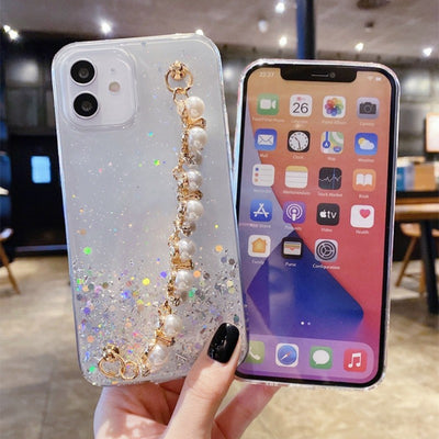 Funda Celular Efecto Cielo Estrellado con Baño de Oro - Image 3