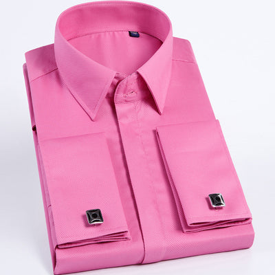 Camisa de Vestir para Hombre con Puños Franceses y Gemelos - Image 5