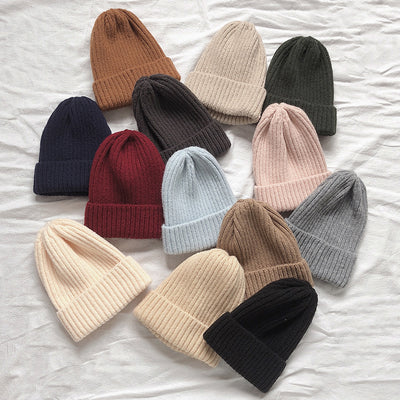 Gorro de Lana Grueso Estilo Moderno en Colores Vibrantes