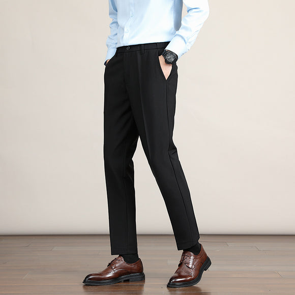 Calça Social Masculina Coreana com Gancho Baixo Tendência